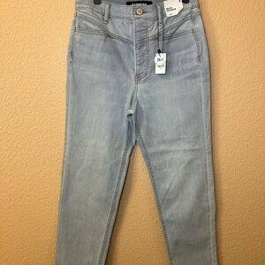 Express Women's Light Blue Skinny Jeans